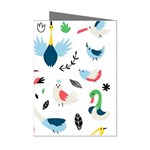 Vector Set Isolates With Cute Birds Scandinavian Style Mini Greeting Cards (Pkg of 8)