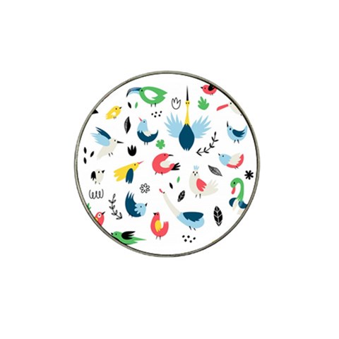 Vector Set Isolates With Cute Birds Scandinavian Style Hat Clip Ball Marker from ArtsNow.com Front