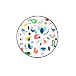 Vector Set Isolates With Cute Birds Scandinavian Style Hat Clip Ball Marker