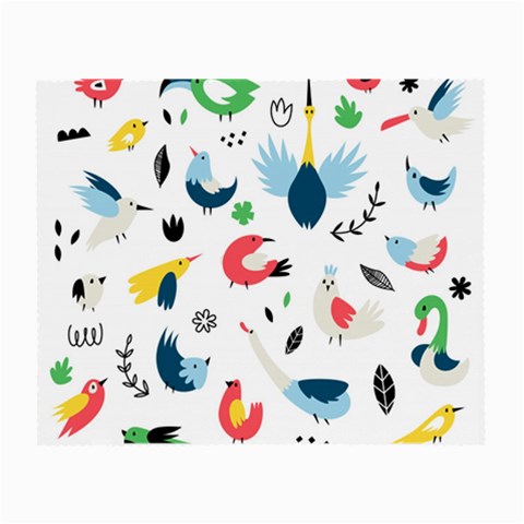 Vector Set Isolates With Cute Birds Scandinavian Style Small Glasses Cloth from ArtsNow.com Front