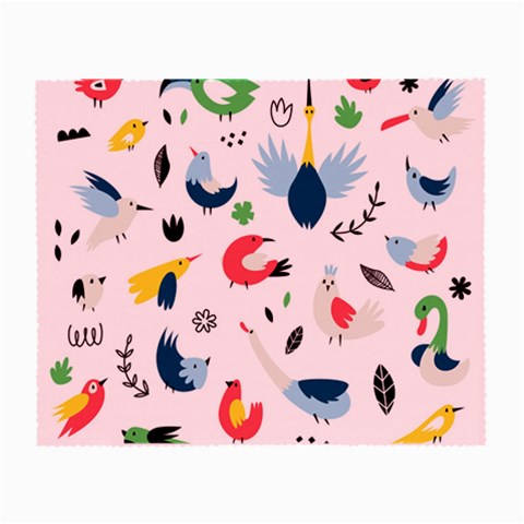Vector Set Isolates With Cute Birds Scandinavian Style Small Glasses Cloth from ArtsNow.com Front
