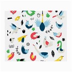 Vector Set Isolates With Cute Birds Scandinavian Style Small Glasses Cloth