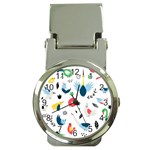 Vector Set Isolates With Cute Birds Scandinavian Style Money Clip Watches
