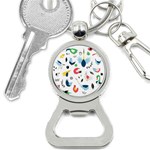 Vector Set Isolates With Cute Birds Scandinavian Style Bottle Opener Key Chain