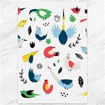 Vector Set Isolates With Cute Birds Scandinavian Style Canvas 12  x 18 