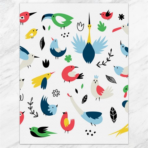 Vector Set Isolates With Cute Birds Scandinavian Style Canvas 18  x 24  from ArtsNow.com 17.8 x23.08  Canvas - 1