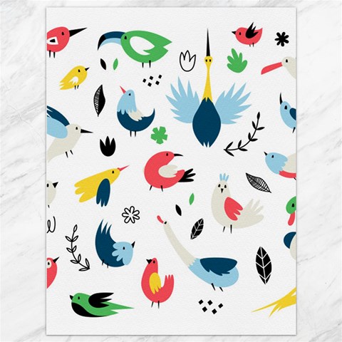 Vector Set Isolates With Cute Birds Scandinavian Style Canvas 36  x 48  from ArtsNow.com 35.26 x46.15  Canvas - 1
