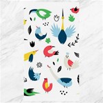 Vector Set Isolates With Cute Birds Scandinavian Style Canvas 40  x 72 
