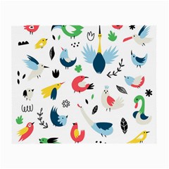 Vector Set Isolates With Cute Birds Scandinavian Style Small Glasses Cloth (2 Sides) from ArtsNow.com Back