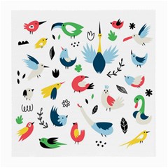 Vector Set Isolates With Cute Birds Scandinavian Style Medium Glasses Cloth (2 Sides) from ArtsNow.com Back