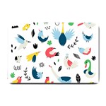Vector Set Isolates With Cute Birds Scandinavian Style Small Doormat