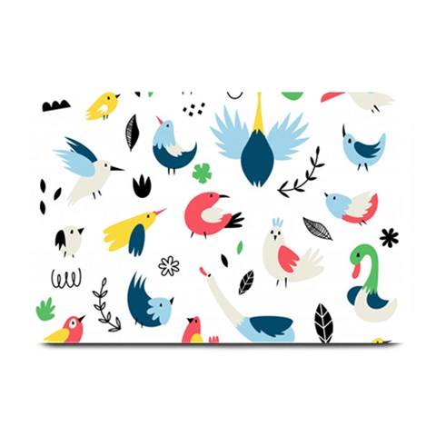 Vector Set Isolates With Cute Birds Scandinavian Style Plate Mats from ArtsNow.com 18 x12  Plate Mat
