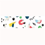Vector Set Isolates With Cute Birds Scandinavian Style Large Bar Mat