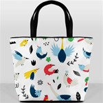 Vector Set Isolates With Cute Birds Scandinavian Style Bucket Bag