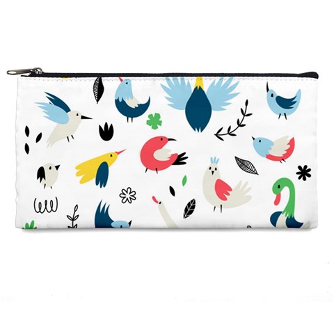 Vector Set Isolates With Cute Birds Scandinavian Style Pencil Case from ArtsNow.com Front