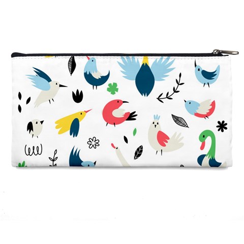 Vector Set Isolates With Cute Birds Scandinavian Style Pencil Case from ArtsNow.com Back