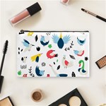 Vector Set Isolates With Cute Birds Scandinavian Style Cosmetic Bag (Medium)