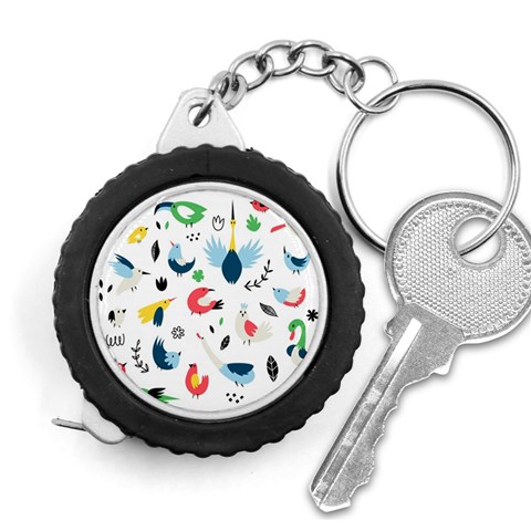 Vector Set Isolates With Cute Birds Scandinavian Style Measuring Tape from ArtsNow.com Front