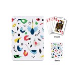 Vector Set Isolates With Cute Birds Scandinavian Style Playing Cards Single Design (Mini)
