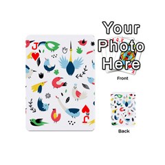 Jack Vector Set Isolates With Cute Birds Scandinavian Style Playing Cards 54 Designs (Mini) from ArtsNow.com Front - HeartJ