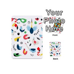 Vector Set Isolates With Cute Birds Scandinavian Style Playing Cards 54 Designs (Mini) from ArtsNow.com Front - Diamond2
