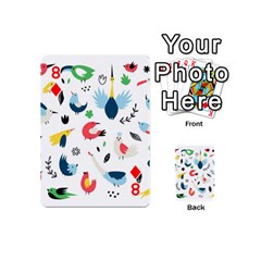 Vector Set Isolates With Cute Birds Scandinavian Style Playing Cards 54 Designs (Mini) from ArtsNow.com Front - Diamond8