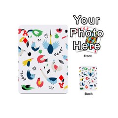 Ace Vector Set Isolates With Cute Birds Scandinavian Style Playing Cards 54 Designs (Mini) from ArtsNow.com Front - DiamondA