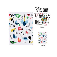 Vector Set Isolates With Cute Birds Scandinavian Style Playing Cards 54 Designs (Mini) from ArtsNow.com Front - Spade6