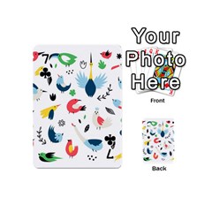 Vector Set Isolates With Cute Birds Scandinavian Style Playing Cards 54 Designs (Mini) from ArtsNow.com Front - Club7