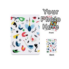 Vector Set Isolates With Cute Birds Scandinavian Style Playing Cards 54 Designs (Mini) from ArtsNow.com Front - Spade7