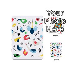 Vector Set Isolates With Cute Birds Scandinavian Style Playing Cards 54 Designs (Mini) from ArtsNow.com Back