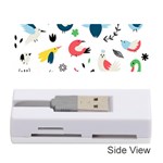 Vector Set Isolates With Cute Birds Scandinavian Style Memory Card Reader (Stick)