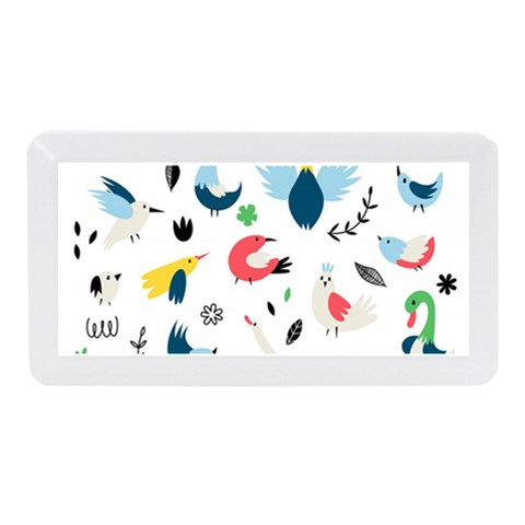 Vector Set Isolates With Cute Birds Scandinavian Style Memory Card Reader (Mini) from ArtsNow.com Front