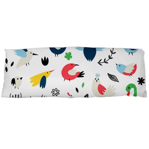 Vector Set Isolates With Cute Birds Scandinavian Style Body Pillow Case (Dakimakura) from ArtsNow.com Body Pillow Case