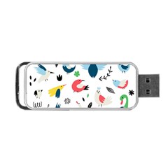Vector Set Isolates With Cute Birds Scandinavian Style Portable USB Flash (Two Sides) from ArtsNow.com Front