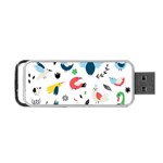 Vector Set Isolates With Cute Birds Scandinavian Style Portable USB Flash (Two Sides)