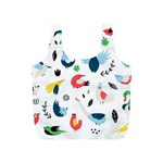 Vector Set Isolates With Cute Birds Scandinavian Style Full Print Recycle Bag (S)