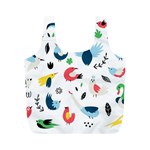 Vector Set Isolates With Cute Birds Scandinavian Style Full Print Recycle Bag (M)