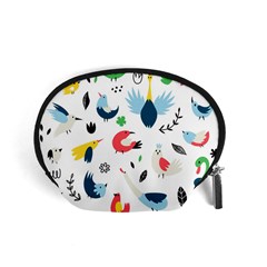 Vector Set Isolates With Cute Birds Scandinavian Style Accessory Pouch (Small) from ArtsNow.com Front
