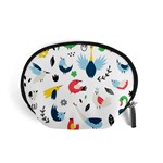 Vector Set Isolates With Cute Birds Scandinavian Style Accessory Pouch (Small)
