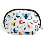 Vector Set Isolates With Cute Birds Scandinavian Style Accessory Pouch (Medium)