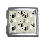 Cute Cat Seamless Pattern Mega Link Italian Charm (18mm)