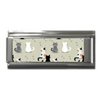 Cute Cat Seamless Pattern Superlink Italian Charm (9mm)