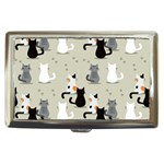 Cute Cat Seamless Pattern Cigarette Money Case