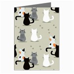 Cute Cat Seamless Pattern Greeting Cards (Pkg of 8)