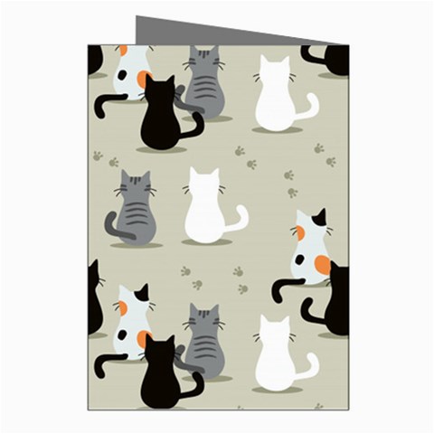 Cute Cat Seamless Pattern Greeting Cards (Pkg of 8) from ArtsNow.com Right
