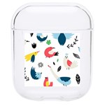 Vector Set Isolates With Cute Birds Scandinavian Style Hard PC AirPods 1/2 Case