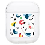 Vector Set Isolates With Cute Birds Scandinavian Style Soft TPU AirPods 1/2 Case