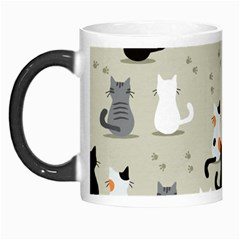 Cute Cat Seamless Pattern Morph Mug from ArtsNow.com Left