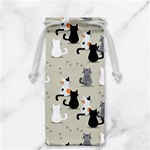 Cute Cat Seamless Pattern Jewelry Bag